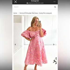 Gigham and heels dress